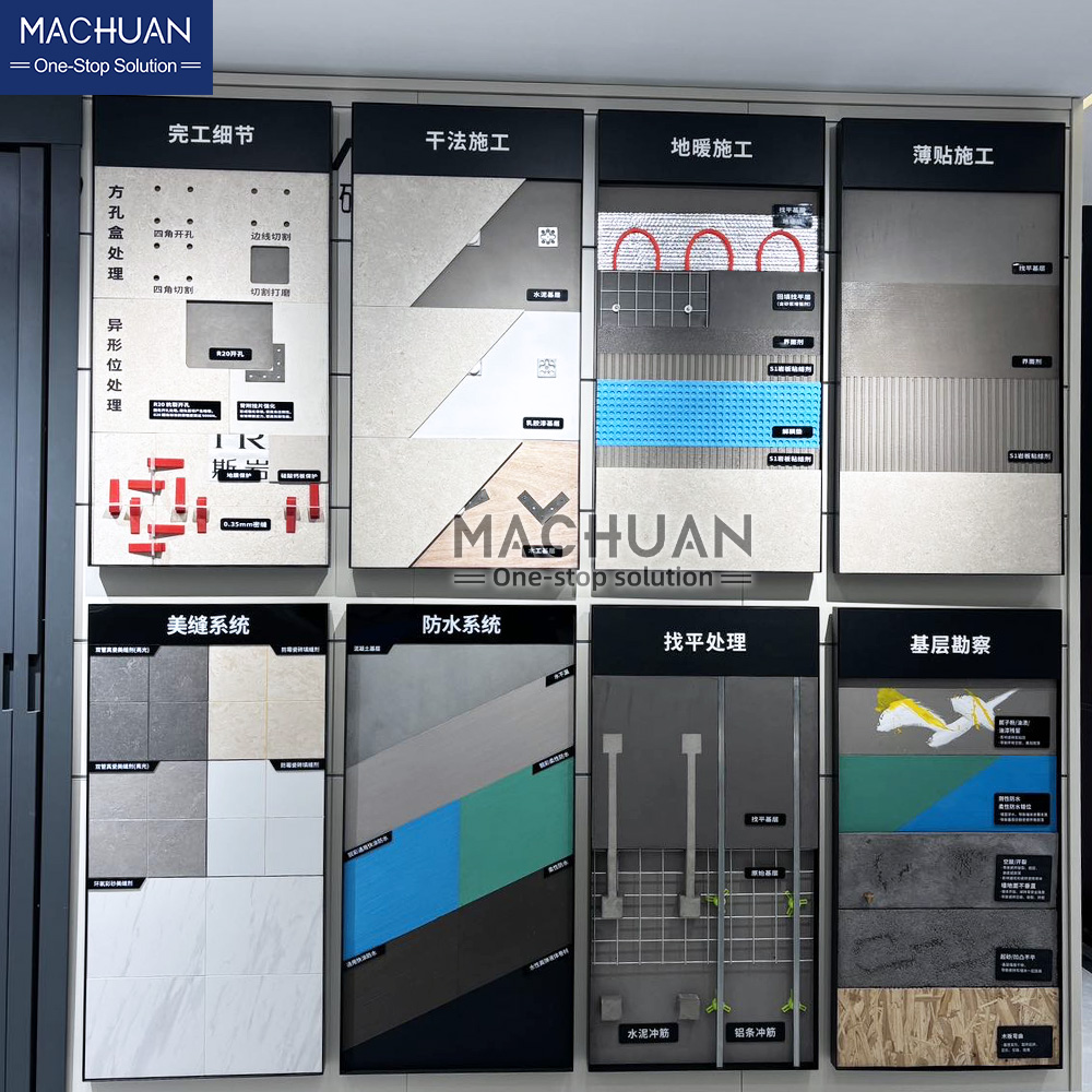 Sintered stone display system