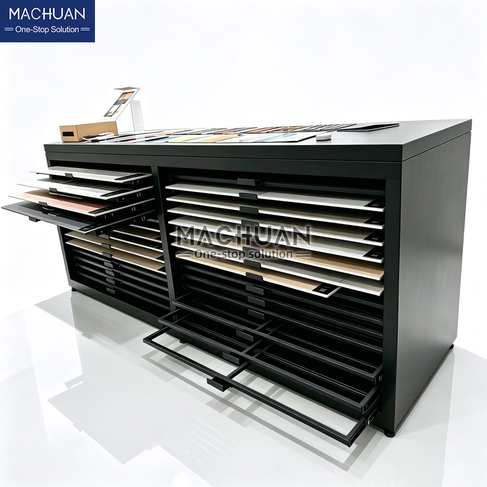 Tile Sample Cabinet With Drawers