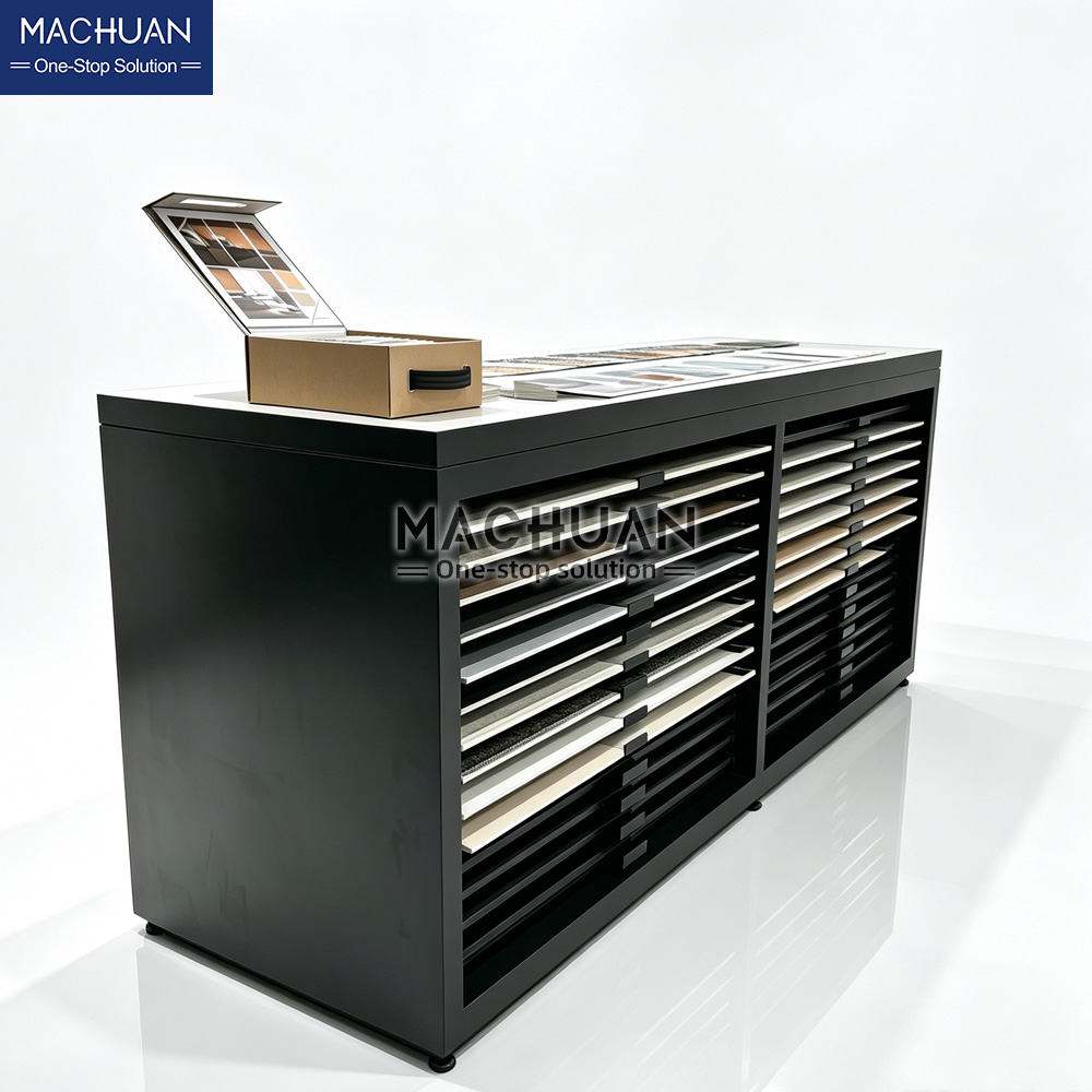 Pull-Out Tile Display Table
