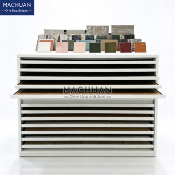 Multi-Layer Drawer Tile Display Cabinet with Pull Out Layers ...