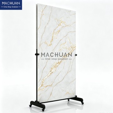 Mobile Double Sided Movable Large Slab Display Stand with Adj...