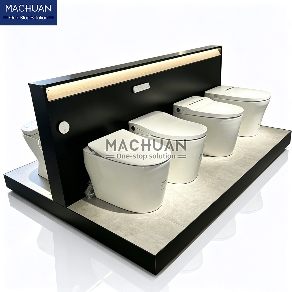 toilet display stand for showroom