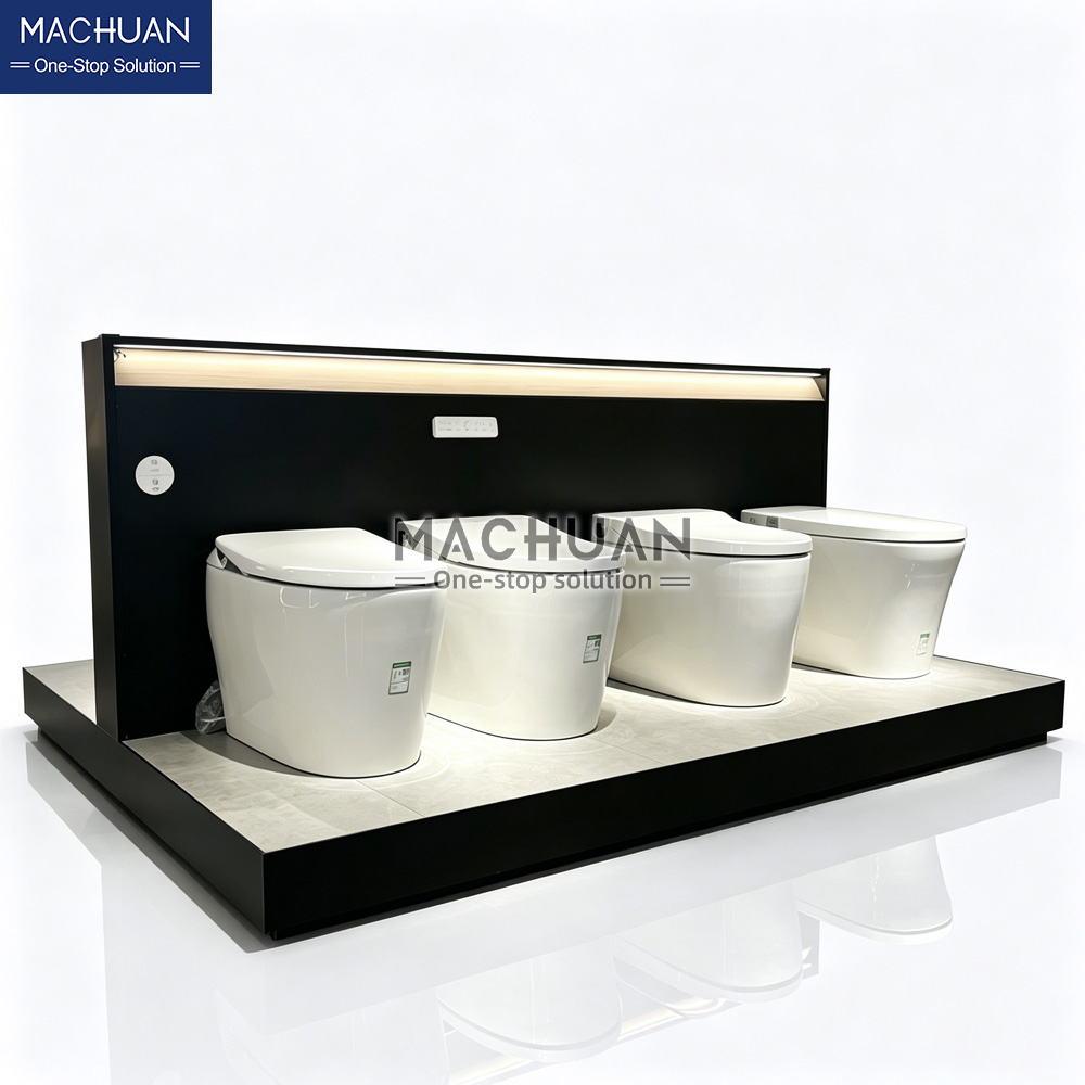 double-sides toilet display rack