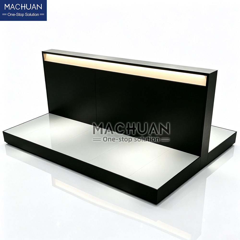 toilet display rack with LED