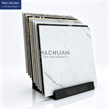 Space-Saving Detachable Slot-In Tile Sample Display Rack Fits...