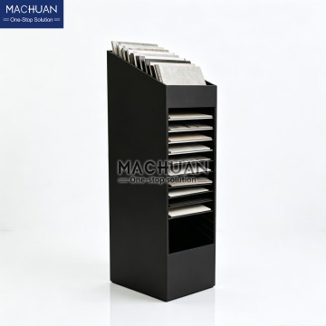 Freestanding Vertical Tile Sample Display Rack Multi Layer Drawer Slot