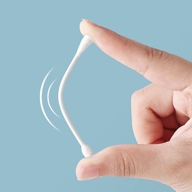 Double Round Head Bamboo Stick Cotton Swab for Adults (4)