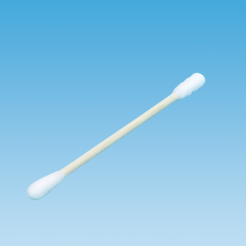 Spiral head + round head bamboo stick cotton swab