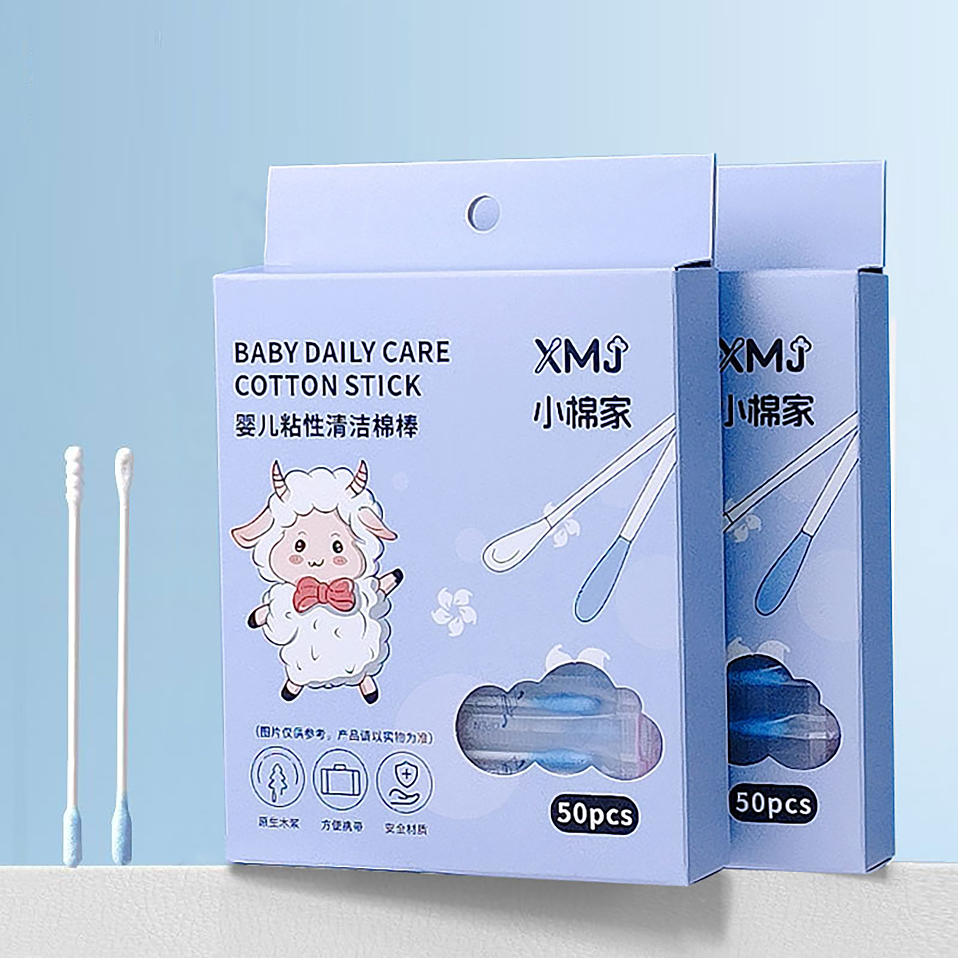 Baby sticky cleaning swabs