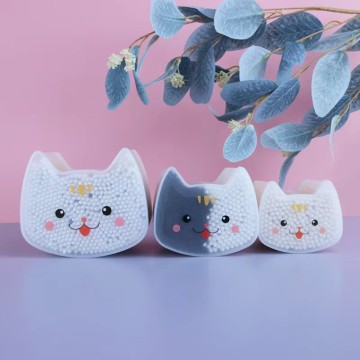 Double  Round head and sharp head sprial and pointed Cleaning Cotton Swab Buds with Wooden Sticks, Eyeshadow Tip Applicators Wood Sticks for pet cat face sharp Makeup Nail Art Tattoo