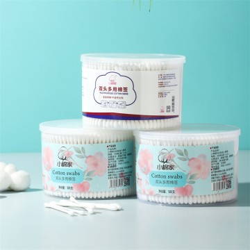 Double round head cotton swab for babies