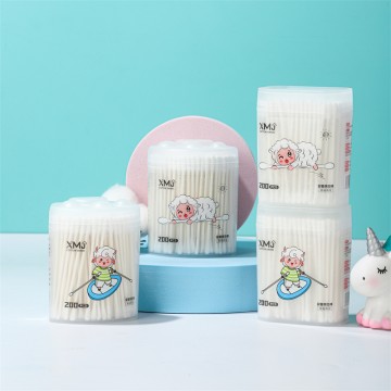Double round head paper stick cotton swab