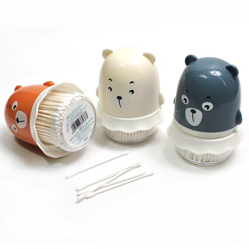 Precision Cotton Swabs double Round Tip Cosmetic Personalized customization Tipped Applicators For Make up Applicators For Makeup Cleaning Gun Electronics  Wooden Cotton Swabs Sustainable Bamboo-1