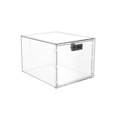 Clear Plastic Storage Combination Lock Boxes