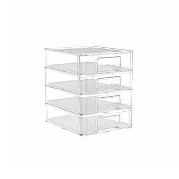 Transparente, hochwertige und stapelbare Aufbewahrungsbox für Make-up