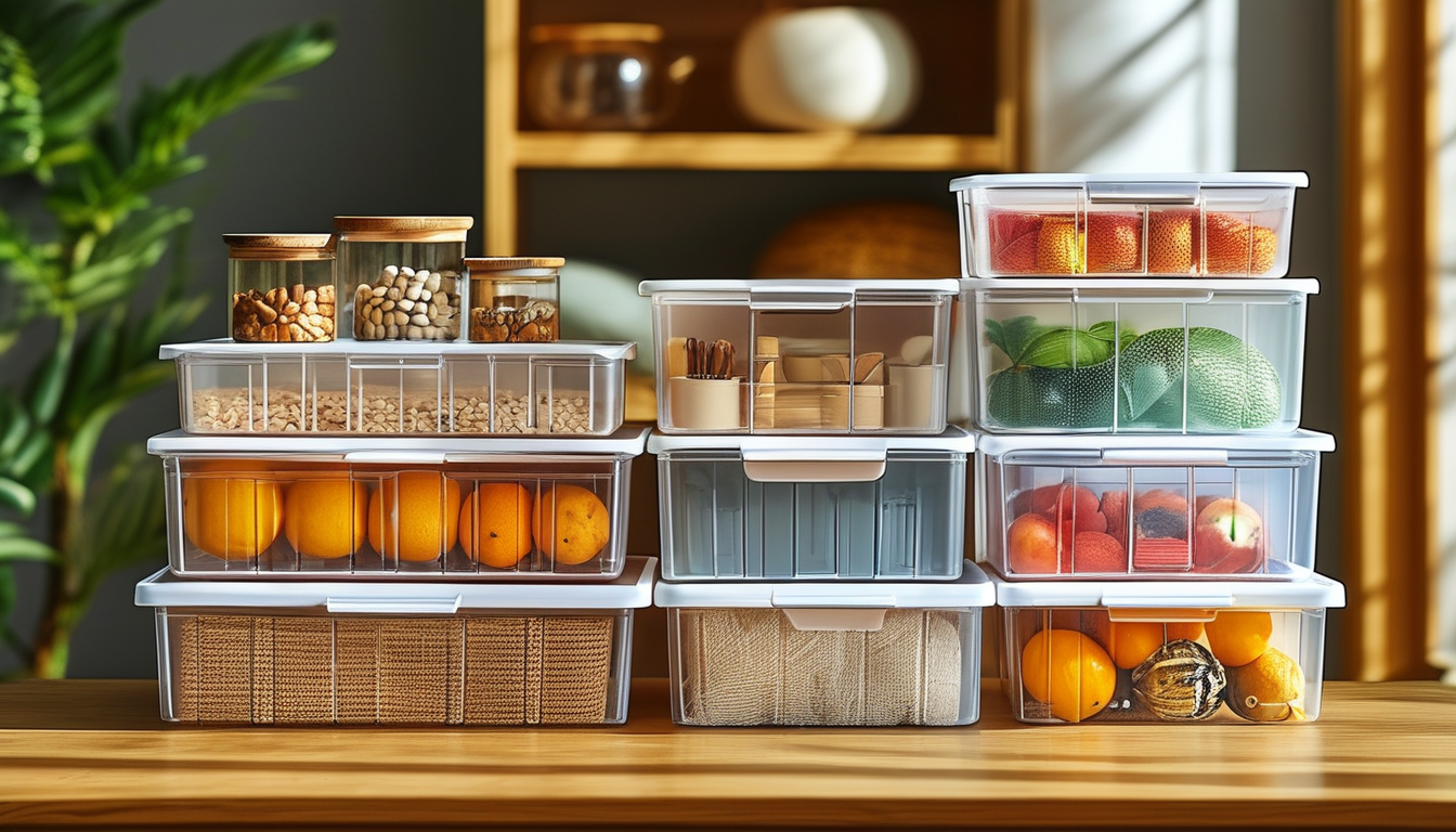 Plastic Storage Box For Household Goods Storing