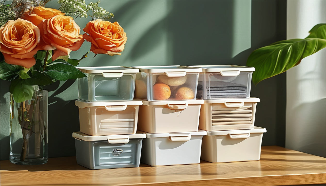Small Plastic Storage Box For Household Goods Storing