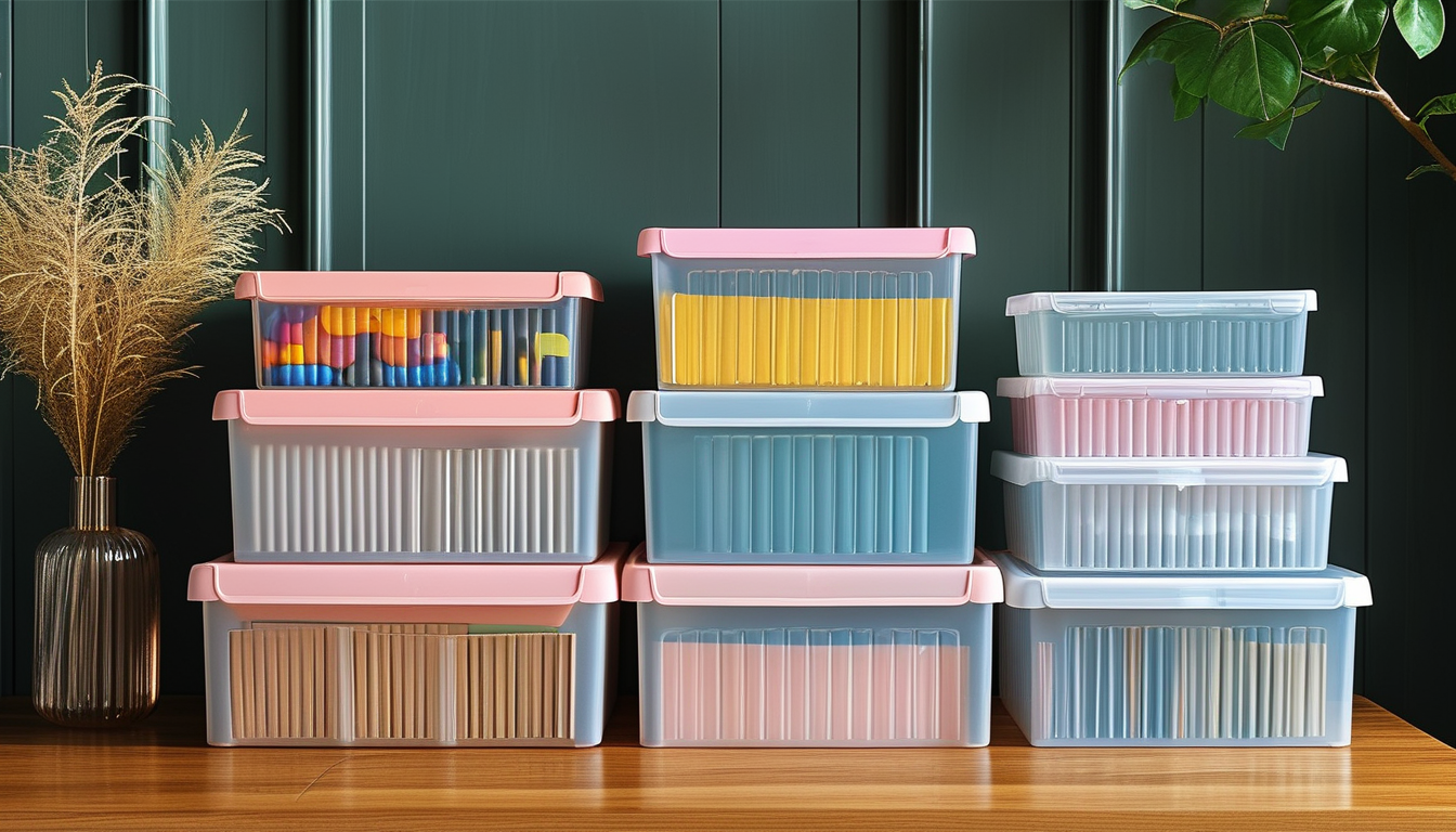 Plastic Storage Box For Document Preservation
