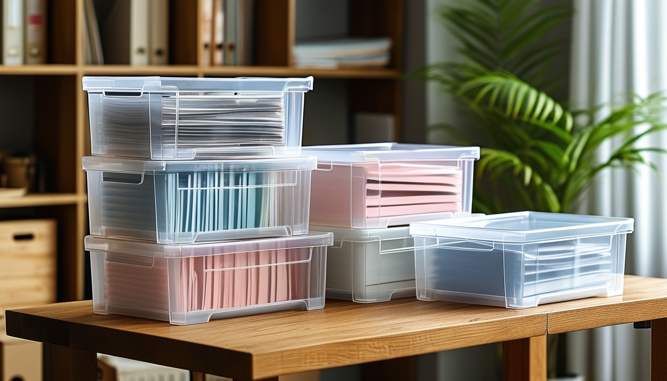 Plastic Storage Boxes For Document Preservation