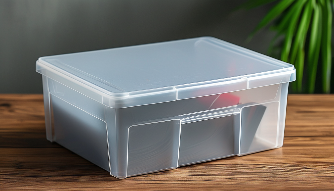 Plastic Storage Box With Lid For Document Preservation