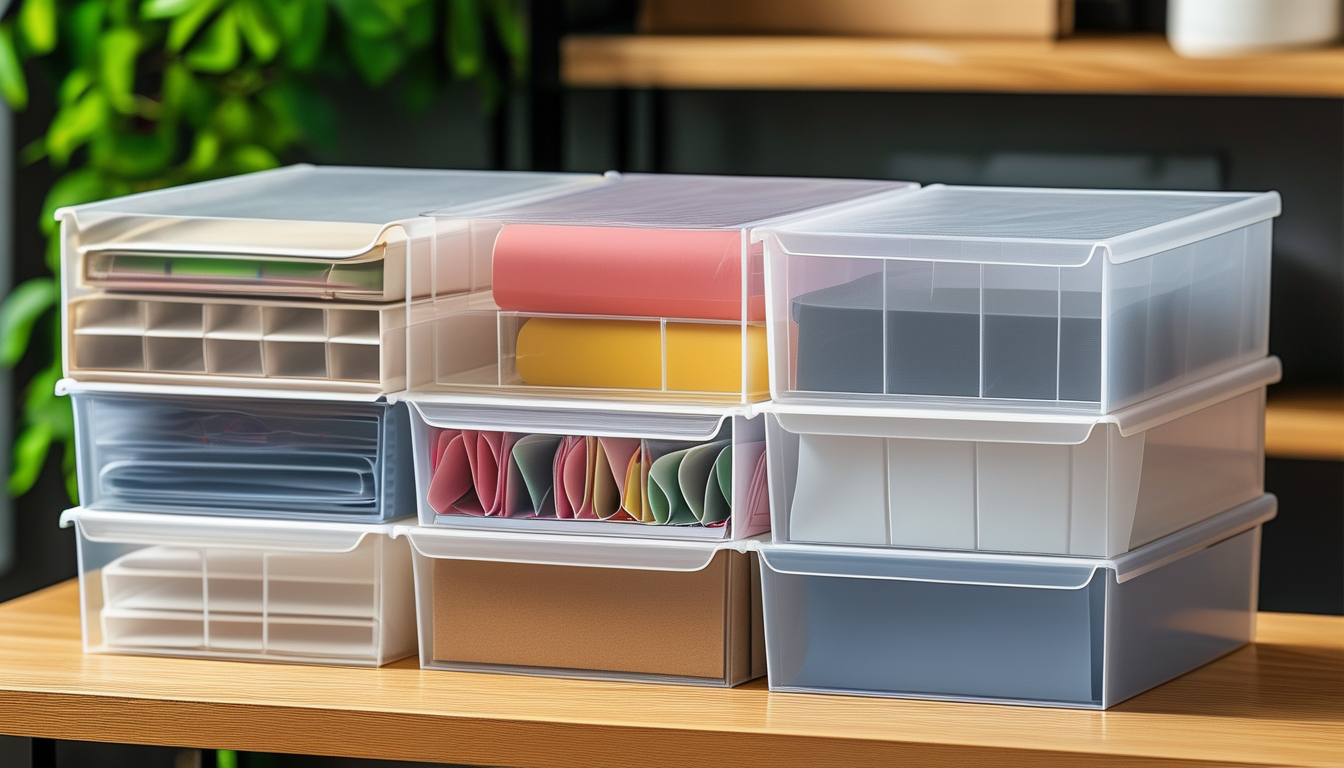 File Folder Plastic Storage Box For Document Preservation