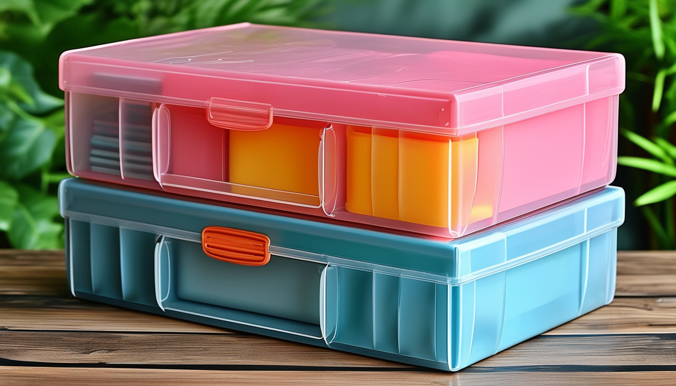 Weatherproof Plastic Storage Box For Cosmetic Arrangement