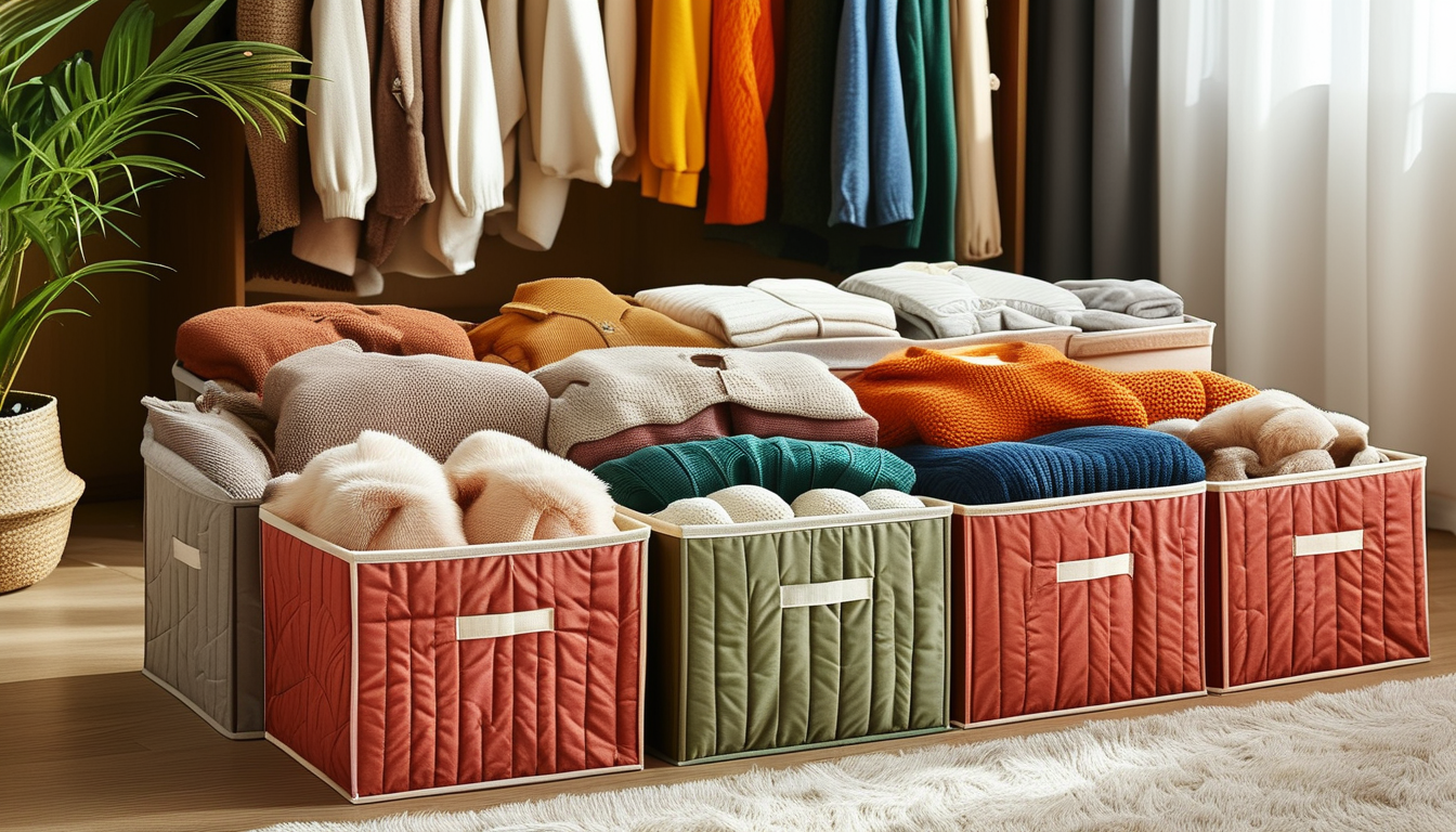 Storage Boxes For Seasonal Clothing Keeping