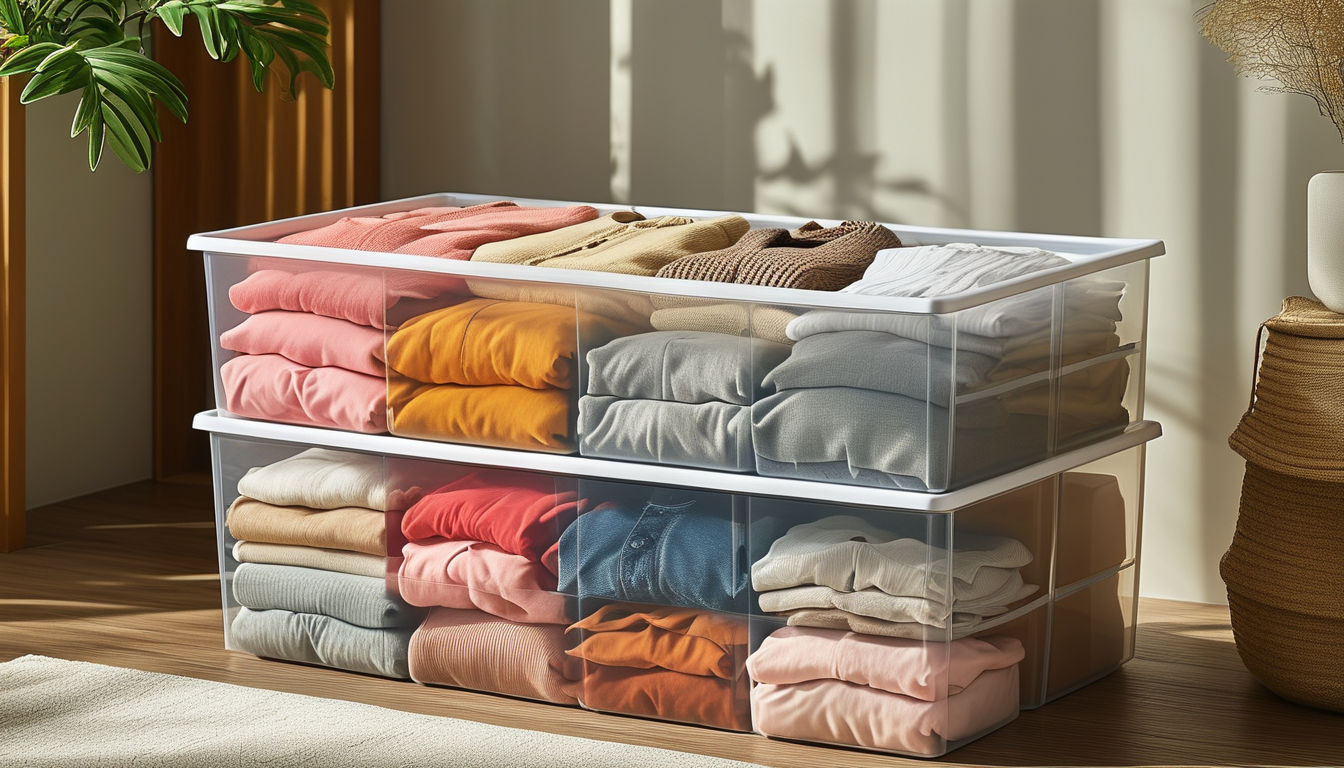 Biggest Plastic Storage Box For Seasonal Clothing Keeping