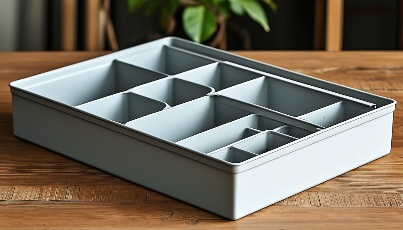 Storage Box With Dividers For Tool Safeguarding