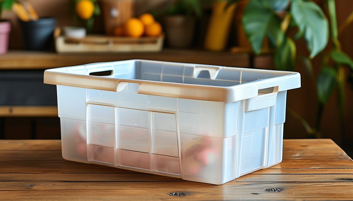 Large Plastic Storage Box For Tool Safeguarding