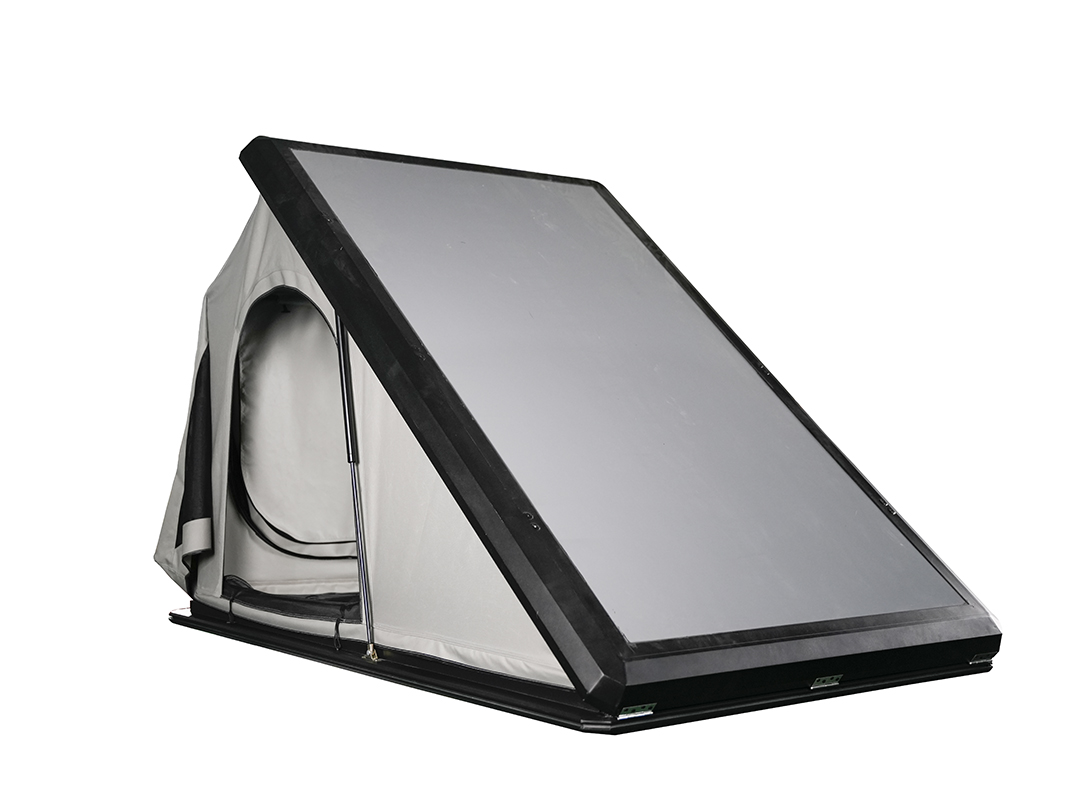 Tiancai triangular roof top tent, the outer shell of this roof top tent is made of aluminum alloy, which has high corrosion resistance. Featuring a stainl ( (3).jpg