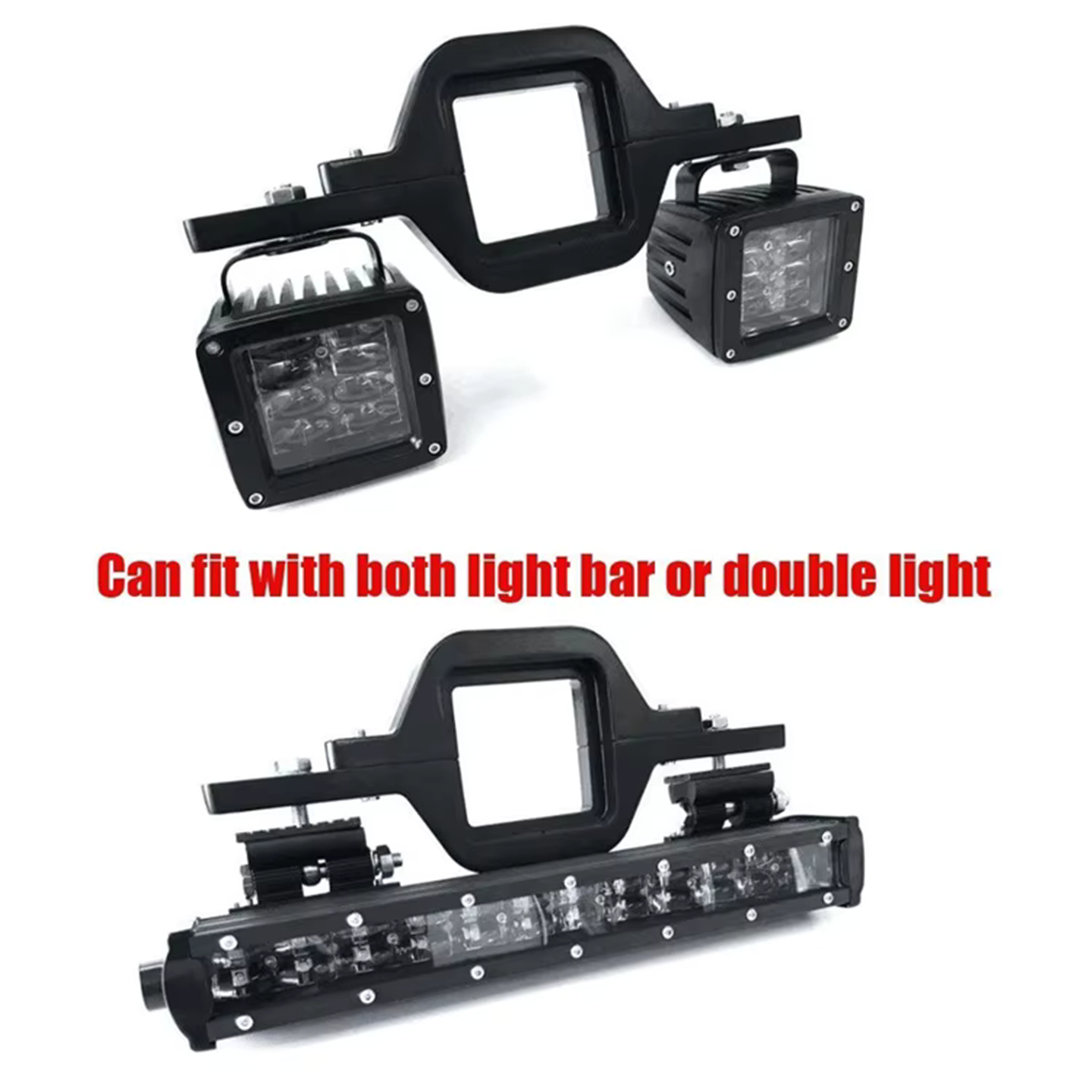 Support de montage d'attelage pour feux de recul à double LED, phares de recherche, mini barres LED de 6 ou 7 pouces, phares tout-terrain, ce qui est d'une grande aide pour améliorer la visibilité ( (4)