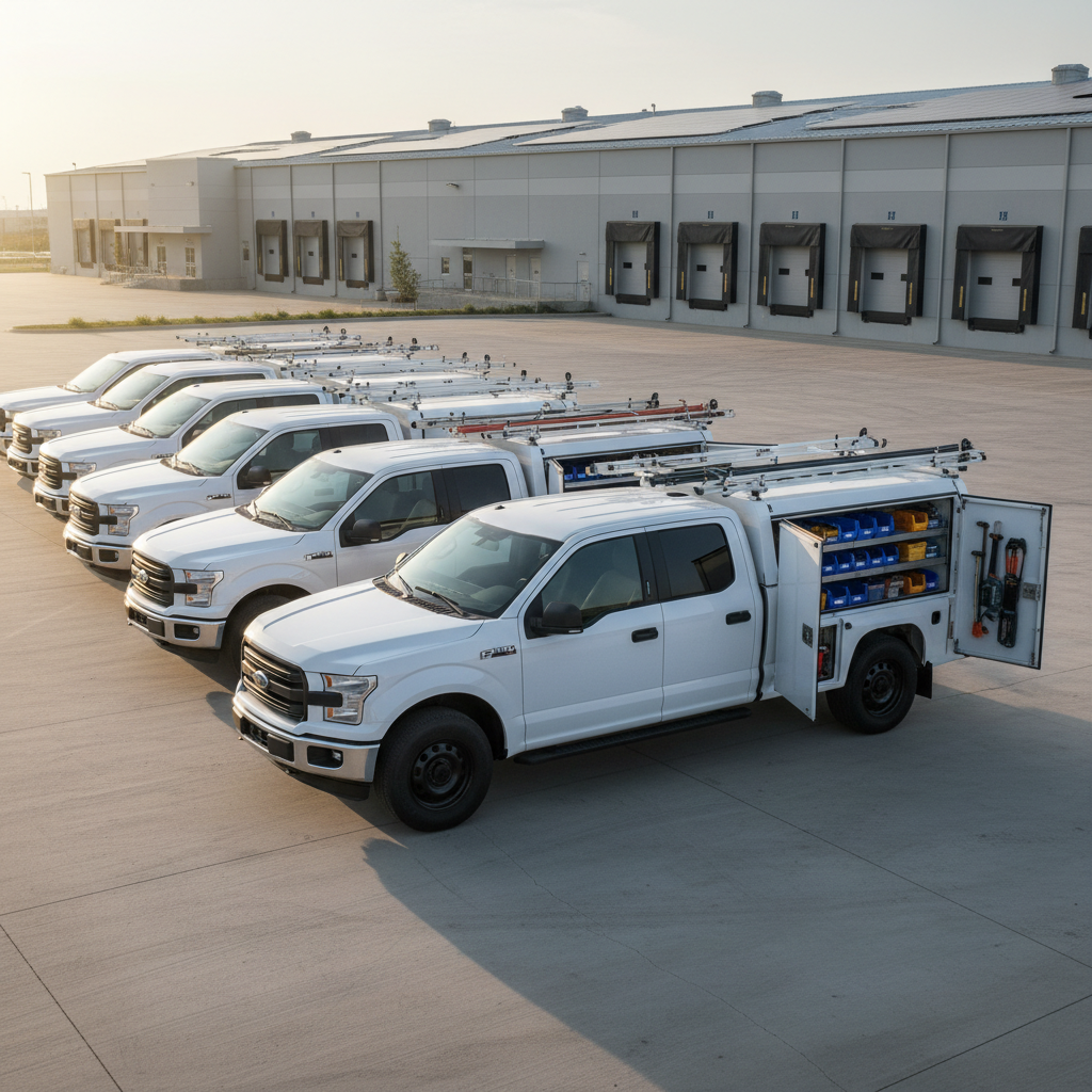 Truck Cap For Commercial Tradesman Fleet Vehicles
