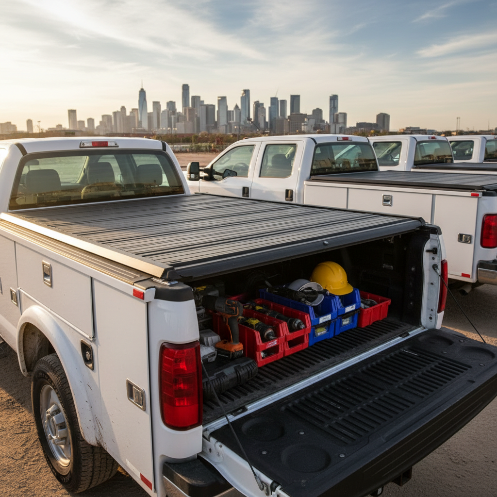 Hard Roll Up Tonneau Cover For Commercial Tradesman Fleet Vehicles