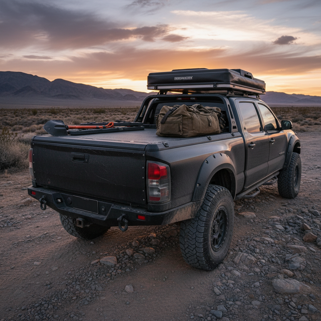 Tonneau Bed Cover For Off-Road Overlanding And Expedition Vehicles