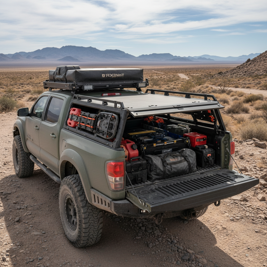 Rolling Tonneau Cover For Off-Road Overlanding And Expedition Vehicles