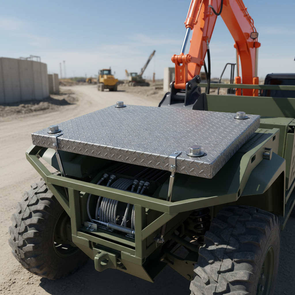 Hard Lid For Heavy Equipment Access In Utility Vehicles