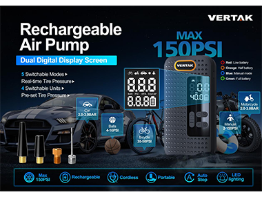 How many modes we could switch for the rechargeable air pump?