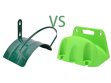 What's the distinguish between metal hose holder and plastic hose holder for garden use