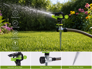 Zinc Alloy Spike Pulsating Garden Sprinkler Buying Guide