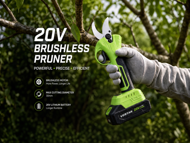 PODADORA SIN ESCOBILLAS DE 20 V: Una solución inteligente e inalámbrica para la poda de herramientas de jardinería.