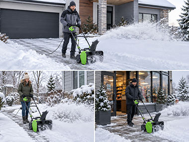 Quitanieves eléctrico de 1600 W: Una solución práctica para la eliminación de nieve en viviendas y pequeños comercios durante el invierno.