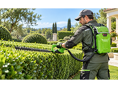 24V Backpack Brushless Hedge Trimmer – Powerful Cordless Solution for Professional Hedge Maintenance