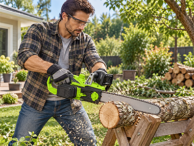 VERTAK 20V Electric Chain Saw: Powerful, Cordless Cutting for Efficient Garden Maintenance