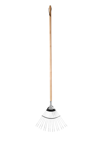 16 Teeth Wooden Handle Garden Leaf Rake TG22041005-E
