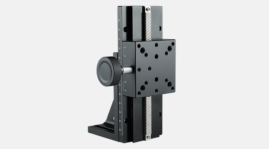 Produktbild von HXV A60 Lineartisch Goniometer – Manuelle Plattform 60x60 Mm, Turbinenschnecke, Schwalbenschwanzführung, Schwarz Eloxiert