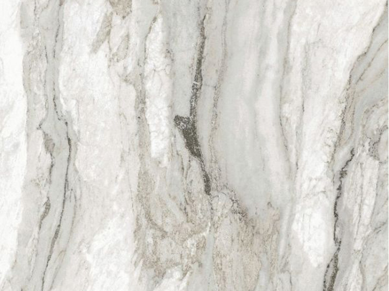 FISH BELLY FLOWER White Porcelain Slab – Book matched Glossy Marble Look