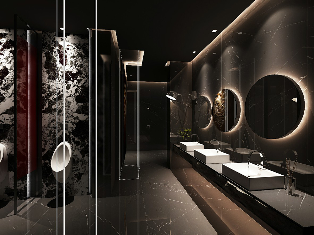 BLACK KNIGHT Porcelain Slab – Glossy Black Marble Look (1)