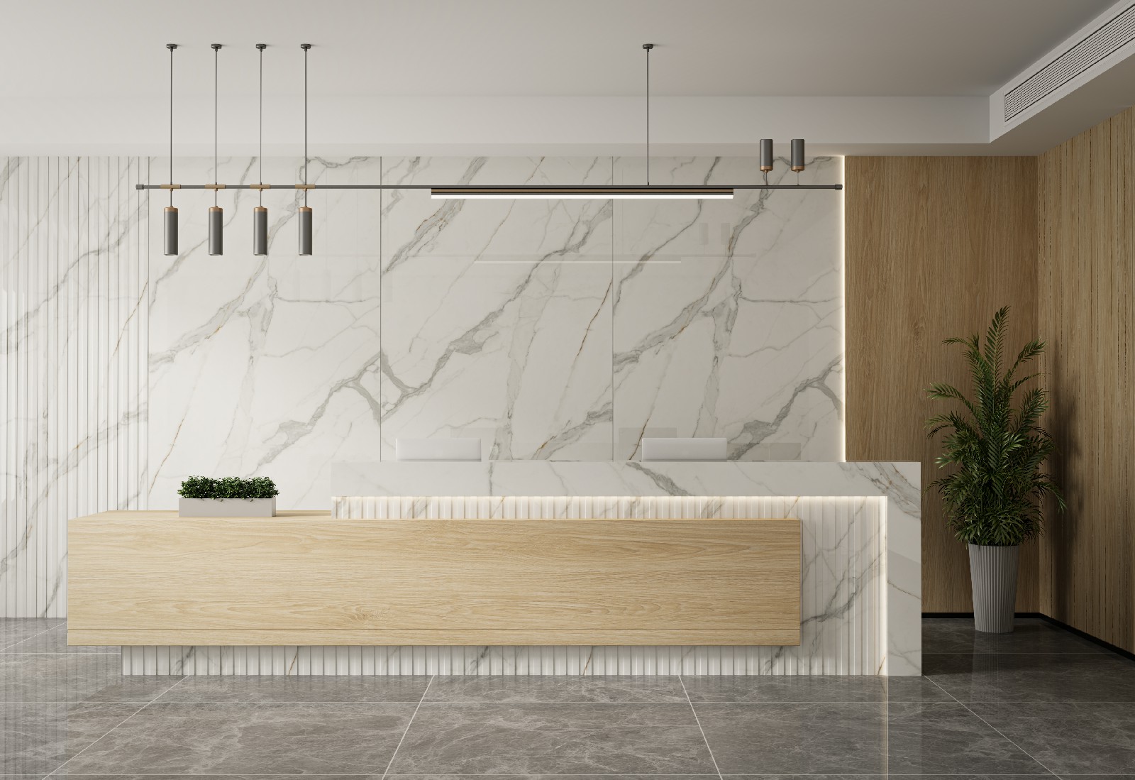 Calacatta Look Sintered Stone Slab (1)
