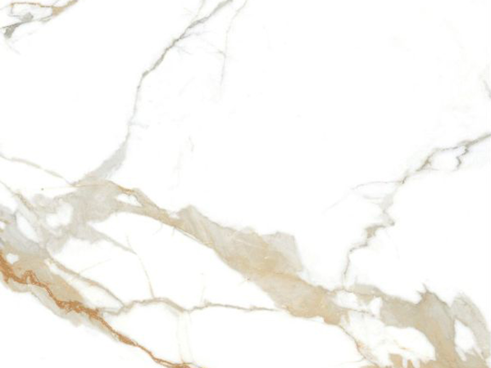 Placa de porcelanato com aparência de mármore FISH BELLY WHITE – Painéis com acabamento brilhante e efeito bookmatch